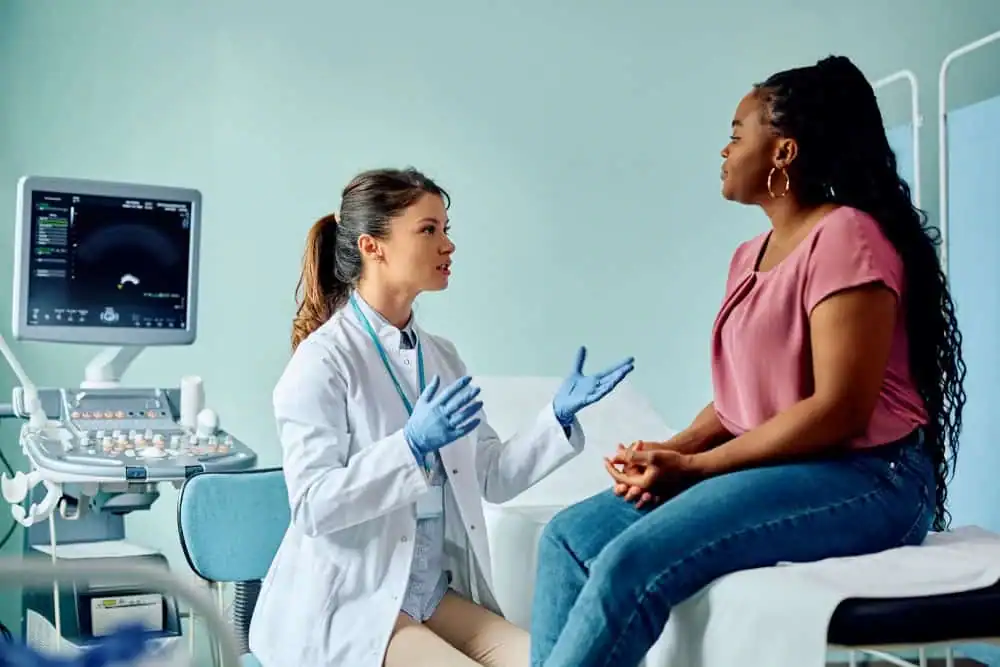Woman have consultation about vaginal laxity Oxfordshire
